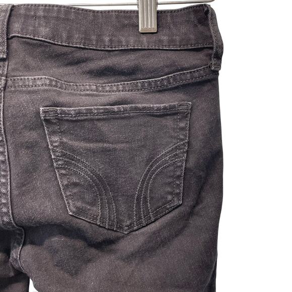 Hollister Womens Low Rise Skinny Black Jeans Size 3S W26 L29 - Picture 3 of 9